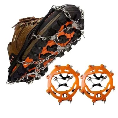 Outdoor Winter Wandern Klettern Schnee Spikes Steigeisen Stollen Kette Krallen Griffe Stiefel Abdeckung Eis Greifer Spike für Sc⋆Valeacell⋆11,73 €⋆⋆