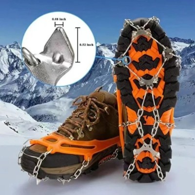 Outdoor Winter Wandern Klettern Schnee Spikes Steigeisen Stollen Kette Krallen Griffe Stiefel Abdeckung Eis Greifer Spike für Sc⋆Valeacell⋆11,73 €⋆⋆