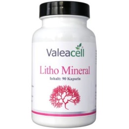 Minerale litico delle alghe rosse - 1 0791266355477Vitamine e mineraliLitho Mineral | 90 capsule in barattolo ambrato | Valeacel