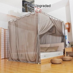 Dosel con estructura de acero inoxidable para reforzar la unión atornillada de la mosquitera