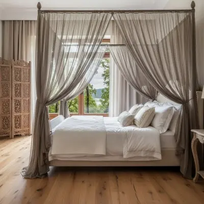 Stínění EMP vrchlíkem postele ze 100 % stříbrných vláken - čtvercový design Vyšší stínění EMP o 55,1 db