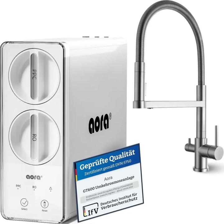 AORA GT600 Umkehrosmose-Wasserfilter - Sauberes Osmosewasser direkt au