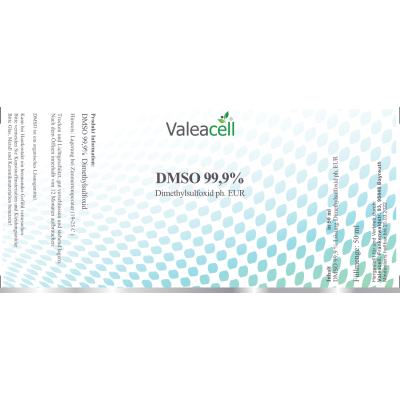 DMSO 99% Ph. EUR. | Etykieta Valeacell