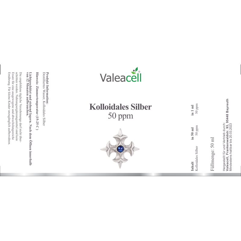 Kolloidales Silber | Valeacell Label