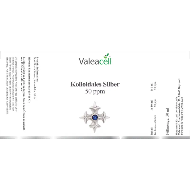 Koloidní stříbro | Valeacell Label