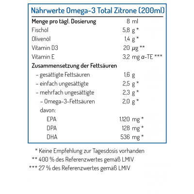 OMEGA-3 TOTAL - Arôme citron