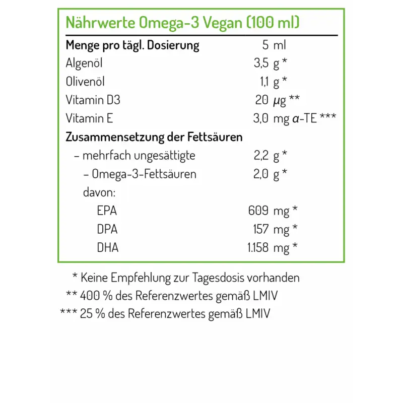 Omega-3 Vegan - Lemon Flavour