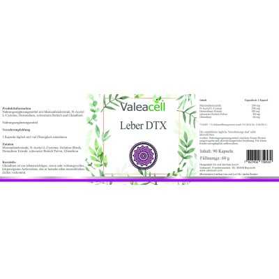 Liver detox label