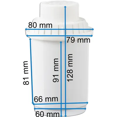 Maße des Filters