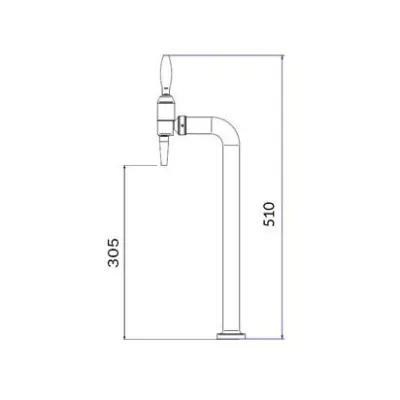 Appareil à gazéifier l'eau Lok Incl. robinet GALLARDO en acier inoxydable chromé, avec compensateur