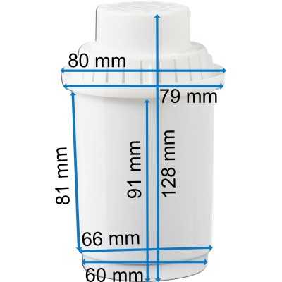 Dimensions of the filter