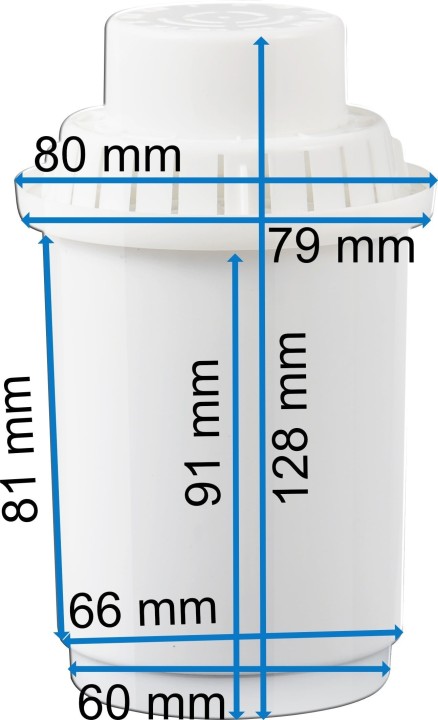 Dimensions of the filter