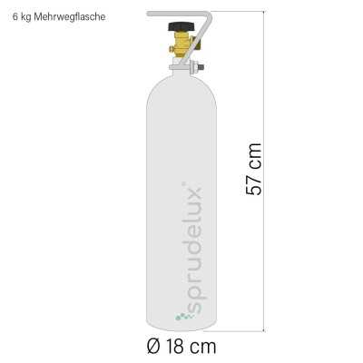 Sparkling water maker Sprudel-Lok incl. stainless steel tap MONTAGNA