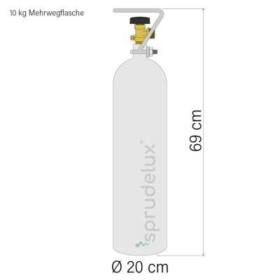 Spruzzatore di acqua frizzante Sprudel-Lok con rubinetto in acciaio inox MONTAGNA