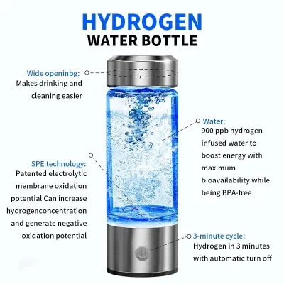 420 ml hydrogen-rich water cup, electric hydrogen-rich water generator, bottle, titanium quality filter, portable