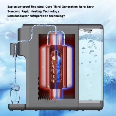 AURA W23 | Sistema a osmosi inversa da banco con ionizzatore di idrogeno e funzione acqua calda