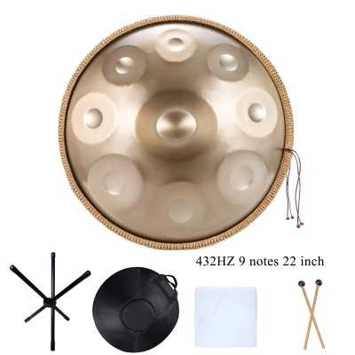 Handpan 432Hz 9 Noten d Moll Gold Pantam 440Hz Stahl Hand pfanne Trommel 10 12 Noten 22 Zoll Yoga Meditation Musik instrumente