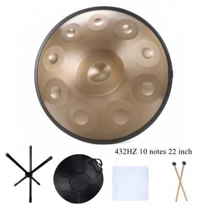 Handpan 432Hz 9 Noten d Moll Gold Pantam 440Hz Stahl Hand pfanne Trommel 10 12 Noten 22 Zoll Yoga Meditation Musik instrumente