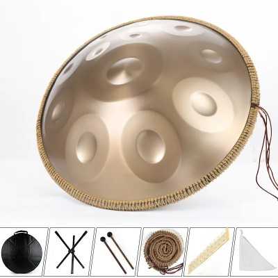 Handpan 432Hz 9 Noten d Moll Gold Pantam 440Hz Stahl Hand pfanne Trommel 10 12 Noten 22 Zoll Yoga Meditation Musik instrumente