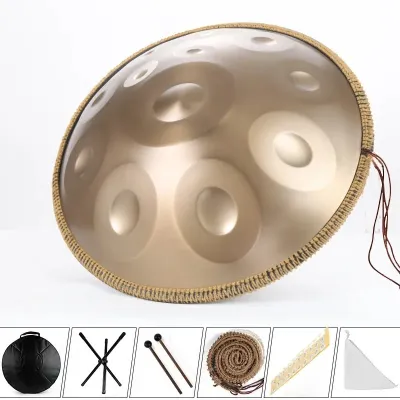 Handpan 432Hz 9 Noten d Moll Gold Pantam 440Hz Stahl Hand pfanne Trommel 10 12 Noten 22 Zoll Yoga Meditation Musik instrumente