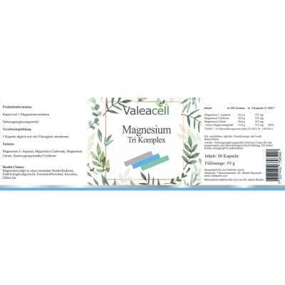 Magnesium Tri Complex | 90 kapsúl | Valeacell