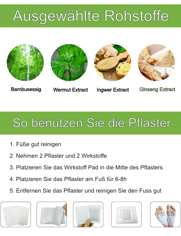 Reinigungseffekt der Detoxpflaster